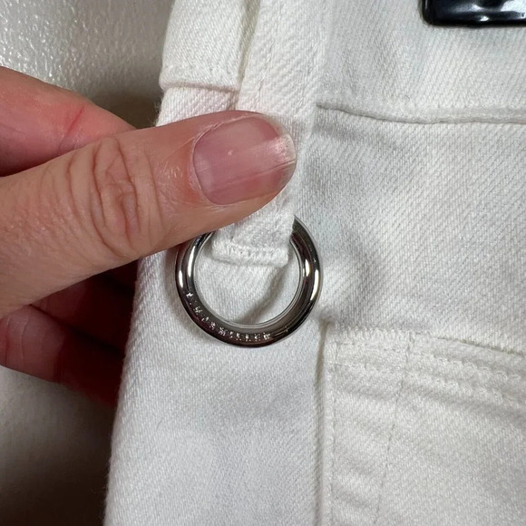 Simon Miller W013 Straight Leg Jeans Size 30 Ivory White High Rise Denim - Picture 10 of 12